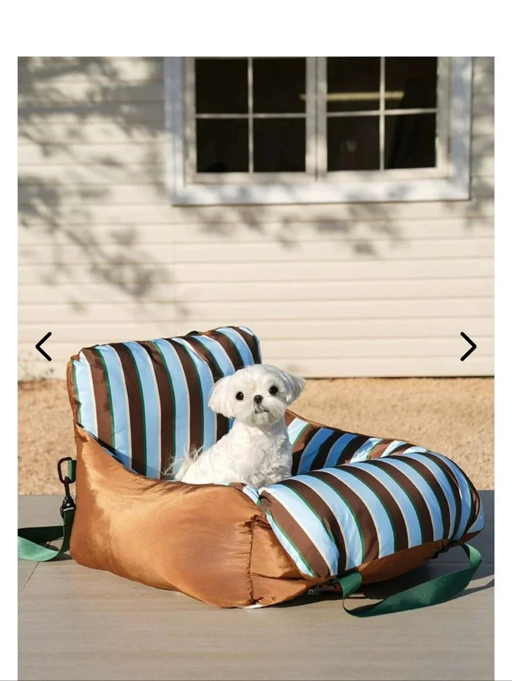 Striped Car Seat Pet Bed Zeze